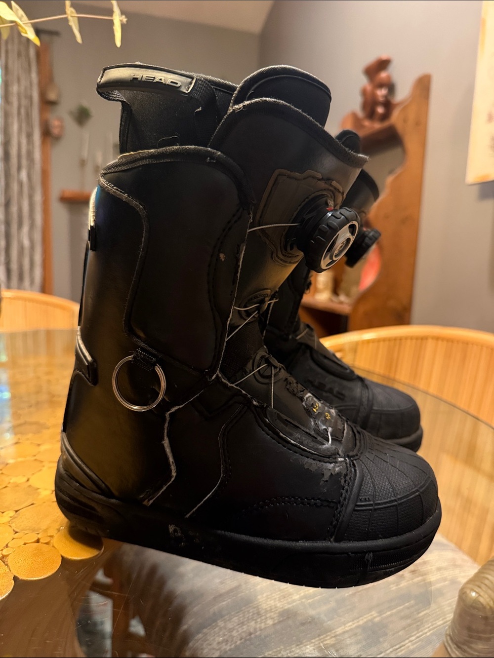 HEAD Black Snowboard Boots with Dial Closure